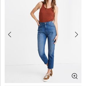 Madewell Mom Jeans in Stratford wash barely worn